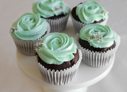 Dozen Rose Swirl Cupcakes
