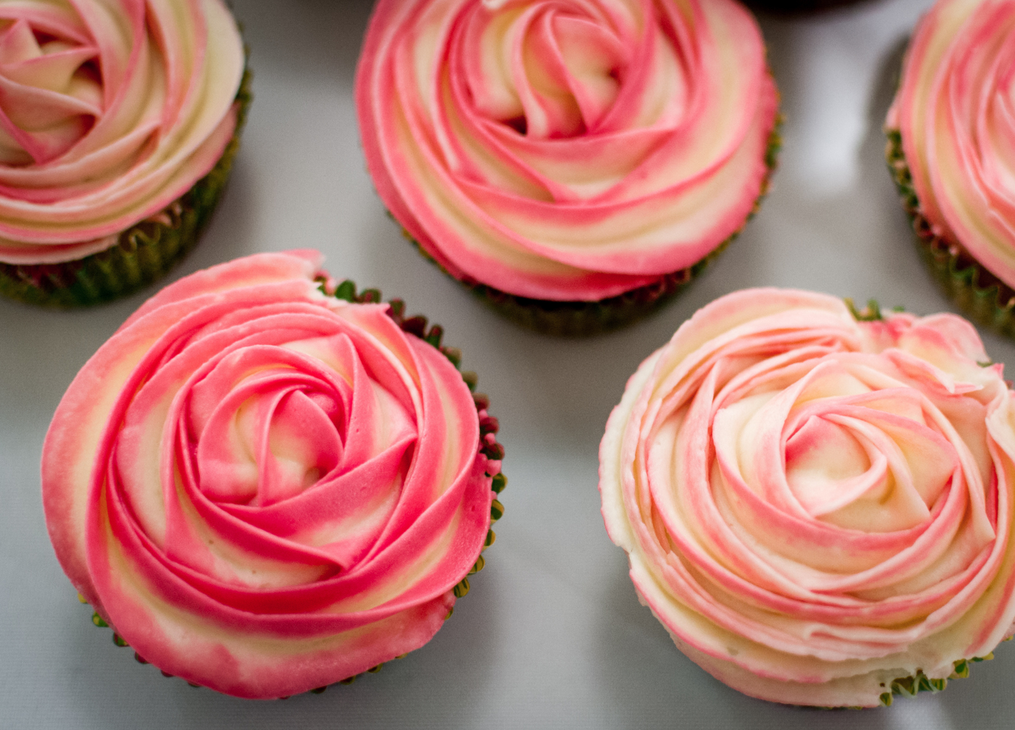 Dozen Rose Swirl Cupcakes