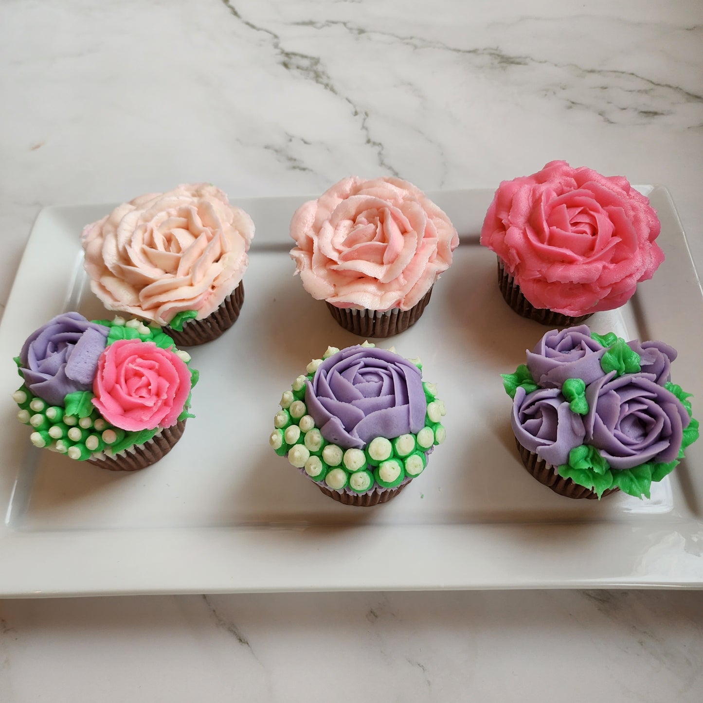 Dozen Flower Cupcakes