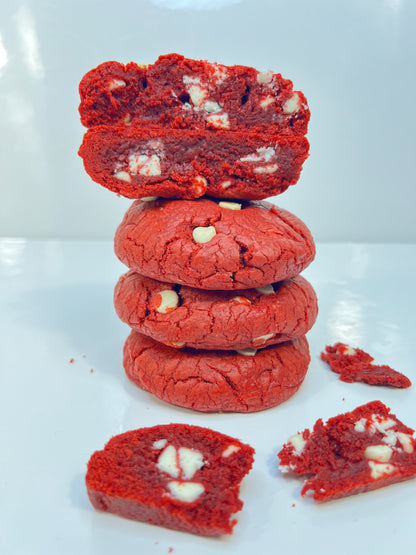 Red Velvet Chunky Cookies